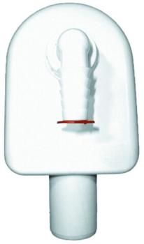 Waschgeräte-Aufputz-Siphon DN40 mit Abdeckkappe weiß HL410